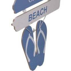 Ornement mural de plage bleu de la MDF | Figure Marinera Appliquer des ornements nautiques muraux 54x1x35cm