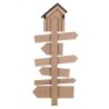 Ornement mural de plage bleu de la MDF | Figure Marinera Appliquer Wall Ornements nautiques 83x6x35cm