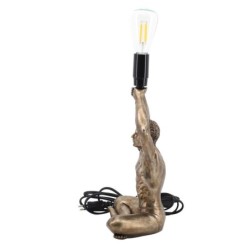 Résine en forme de lampe Homme gris | Lampe à pied Lampe Night Mesh Lampes Marroqui 31x10x16cm