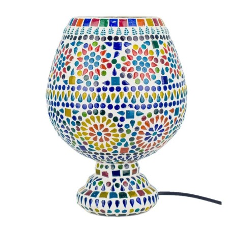 Lampe marocaine Verre en verre de verre multicolore | Lampe de bureau Lampe Table de soirée Morocci Lampes 27x19x19cm