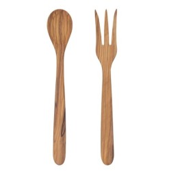 Couverts à Salade Ensemble De 2 Ustensiles De Cuisine Collection Lavande Et Olive