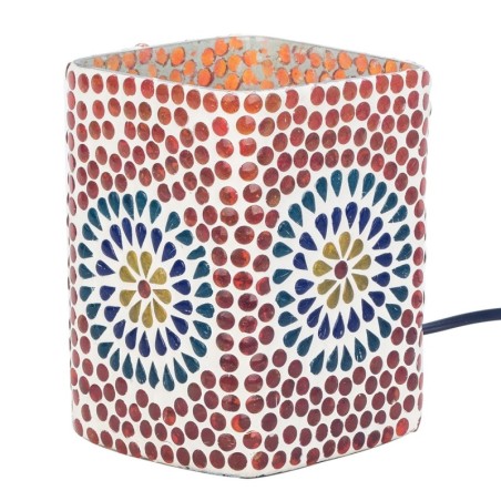 Lampe Rectangulaire Mosaïque Colorée Mobilier Lampes Collection Inde