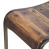chaise brune en bois et en métal | Chaise de salle à manger CM