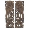 Elephant Wall Adorno Uni. Brown of MDF | Plaque en bois assiette décorative plaques décoratives mur 60x1x40cm