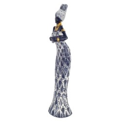 Figure de résine noire Aphric | Figure africaine Figures décoratives Décoration Salon CM