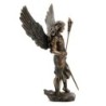 Dorado Resin Archange Figure | Figurines de la personne figurines pour la décoration de figurines de jardin 31x11x26cm