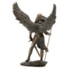 Dorado Resin Archange Figure | Figurines de la personne figurines pour la décoration de figurines de jardin 31x11x26cm