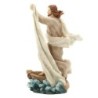 Figure Jésus Dorado de résine | Figurines de la personne figurines pour la décoration de figurines de jardin 23x14x12cm