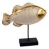 Figure Fish avec base de résine dorée | Figure marine figure marine figures cm