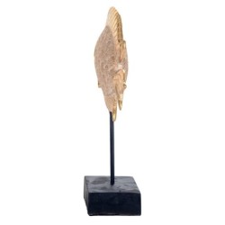 Figure Fish avec base de résine dorée | Figure marine figure marine figures cm