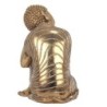 Bouddha Sente Dorado de Resin | Bouddha Figure Resin Figures pour la décoration de figurines de jardin 33x9x22cm