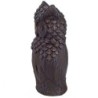 Figure de bus en résine grise | Chiffres de la résine de la chouette pour décoration de figurines de jardin 47x17x23cm