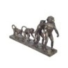 Figure Evolution du singe en résine noire | Figurines de la personne figurines pour la décoration de figurines de jardin
