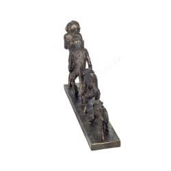 Figure Evolution du singe en résine noire | Figurines de la personne figurines pour la décoration de figurines de jardin