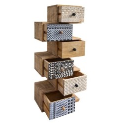 confortable avec des tiroirs bruns en bois | Confortable confortable avec des tiroirs de tasse et de tiroir CM