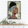 Green African Women's Table of Paint | Pictures de table Pictures de salon de décoration pour les chambres modernes CM