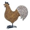 Figure Gallo Brown Resin | GALLINA Figure Resin Figures pour la décoration de figurines de jardin 27x11x25cm