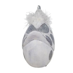 Figure Gallina White Resin | GALLINA Figure Resin Figures pour la décoration de figurines de jardin 17x10x18cm