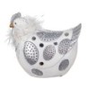 Figure Gallina White Resin | GALLINA Figure Resin Figures pour la décoration de figurines de jardin 20x11x19cm