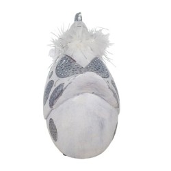 Figure Gallina White Resin | GALLINA Figure Resin Figures pour la décoration de figurines de jardin 20x11x19cm