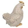 Figure Gallo Blanco de Resin | GALLINA FIGUR RESIN FIGURES POUR LA DÉCORATION DE RÉSING FIGUR
