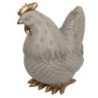 Figure Gallo Blanco de Resin | GALLINA FIGUR RESIN FIGURES POUR LA DÉCORATION DE RÉSING FIGUR