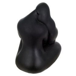 Figure femme résine noire | Figure de figure de personne pour la décoration de figurines de jardin 20x13x18cm