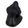 Figure femme résine noire | Figure de figure de personne pour la décoration de figurines de jardin 20x13x18cm