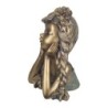 Figure Girl Pensant Golden Gold | Figure de figure de personne pour la décoration de figurines de jardin 25x14x18cm