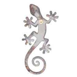 ORIGEN Home Decor Figurine Lézard 6U Marron - Décoration Maison et Jardin | Statue Lézard en Résine - 3x21x9cm