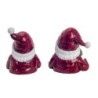 Pope Noel Figure 2 Unités de résine rouge | Figure de Noël Figure de Noël Figures de Noël 18x13x16cm