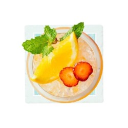 Le sous-verre design pastèque comprend 4 sous-verres de cuisine Collection tropicale