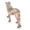 Figure Leopard Brown Resin | Figure de figure animale pour la décoration de la figure de jardin 22x8x39cm