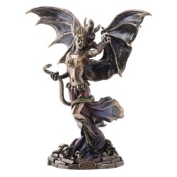 ORIGEN Home Decor Queen of Sheba Bronze | Figure mythologique de l'or - 24x23x11cm