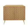 MDF Brown Furniture | Séding industriel auxiliaire Said Rustic Seal 80x30x80cm