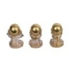 Figure Monk 3 Unités de résine Dorado | Bouddha Figure Resin Figures pour le jardin Figure Resin Decoration CM