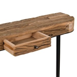 Tableau d'entrée en métal et en bois | Armoire d'entrée comodas et tiroirs récepteurs d'entrée cm