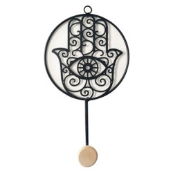 Percha Mano Fátima Negro Metal | Perchero Perchero