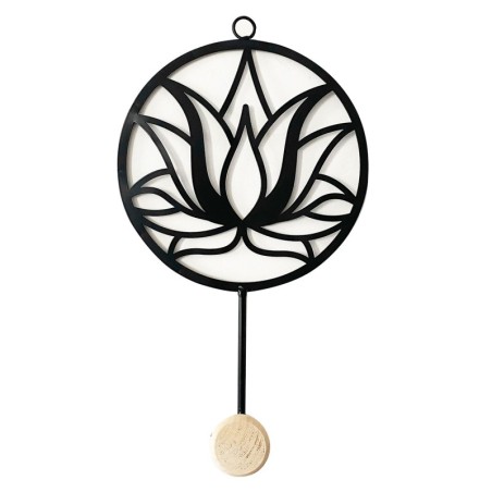 Perbla Flor Loto Negro Metal | Perchero Perchero