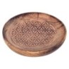 Plaque ronde brun en bois | Décoration décoration salon décoration boho 2x16x16cm