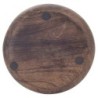 Plaque ronde brun en bois | Décoration décoration salon décoration boho 2x16x16cm