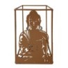 Bouddha Porta avec métal brun et verre en verre | Portavelas Bolders IKEA 20X14X14CM