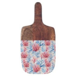 Table Corail bleu coupé de bois | Tableau de coupe en bois de coupe 2x15x30cm