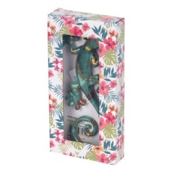 ORIGIN Home Decor Lézard 6U Animaux Figurine Lézard Vert 3x21x10cm