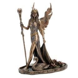 Figrua Aine Queen Fairies Golden Resin | Figurines de la personne figurines pour la décoration de figurines de jardin 22x10x17cm