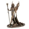 Figrua Aine Queen Fairies Golden Resin | Figurines de la personne figurines pour la décoration de figurines de jardin 22x10x17cm