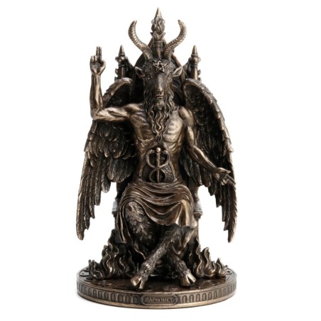 Figure Statue de la résine Baphomet Dorado | Figurines de la personne figurines pour la décoration de figurines de