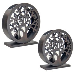 Horn Tree of Life Pack 2 unités Figures | Plusieurs noirs - 45x13x43 cm