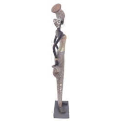 Signes Grimalt by SIGRIS - Figure africaine Figures | Éléphants africains et bruns - 10x4x12 cm