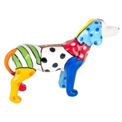 Hucha avec des figures en forme de chien | Animaux multicolores - 20x7x30 cm